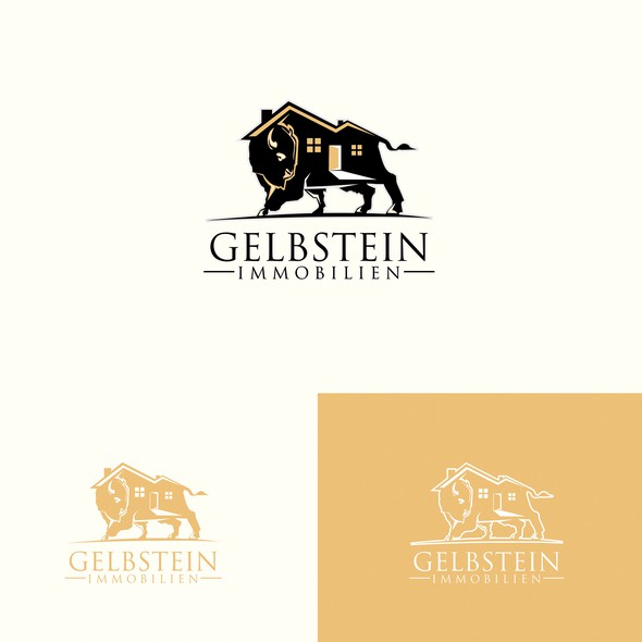 National park logo with the title 'GELBSTEIN Immobilien'