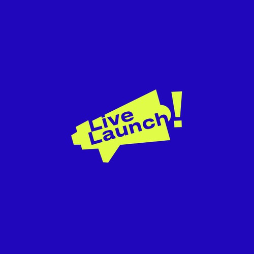 Living logo with the title 'LiveLaunch is looking for a bold, energetic, fun, and powerful logo!'