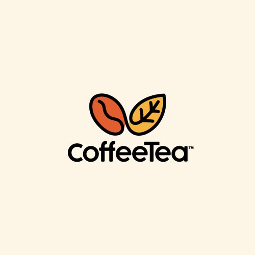 Coffee brand with the title 'Eye Catching Brand Identity for CoffeTea'