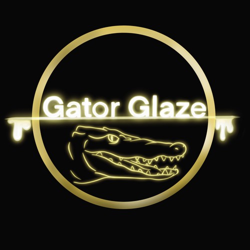 Crocodile logo with the title 'Gator Glaze '