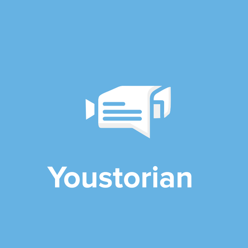 Video production logo with the title 'Logo for Youtstorian App'