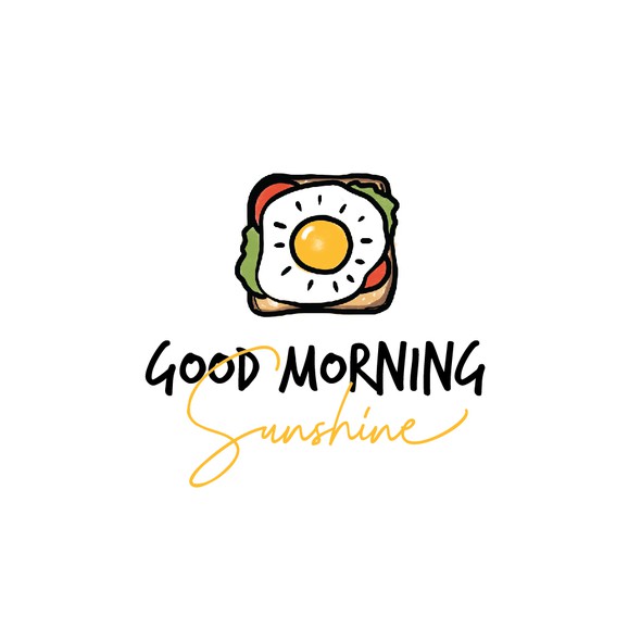 Breakfast logo with the title 'Sunny sandwich'