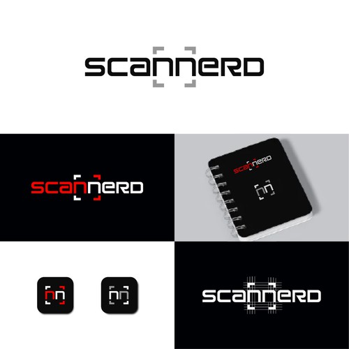 Scan design with the title 'Scan wordmark logo'