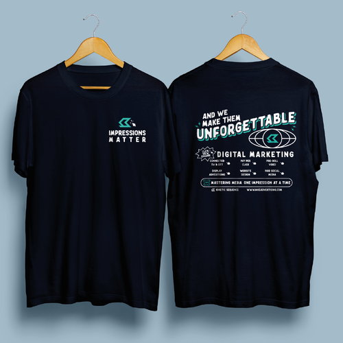 Computer t-shirt with the title 'Cool conceopt for a Digital Marketing Agency'