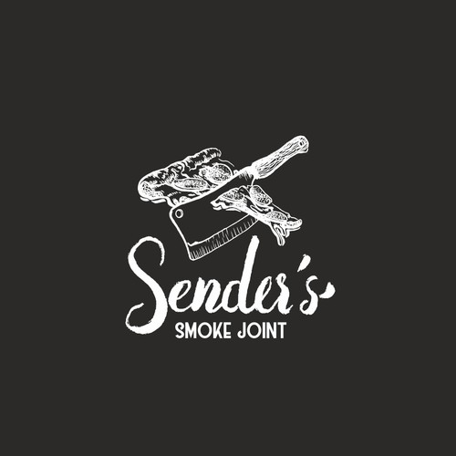 Rough logo with the title 'pizza parol & chop shop logo'