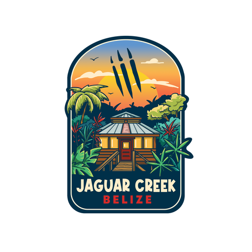 Rainforest design with the title 'Sticker'