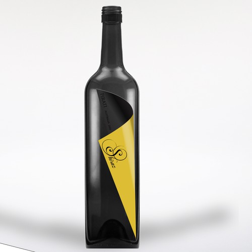 Shape design with the title 'wine label for creative luxury winery'
