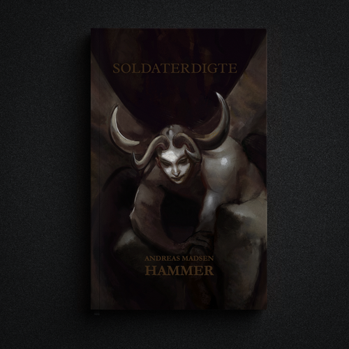 Conceptual artwork with the title 'Poetry book illustration cover'