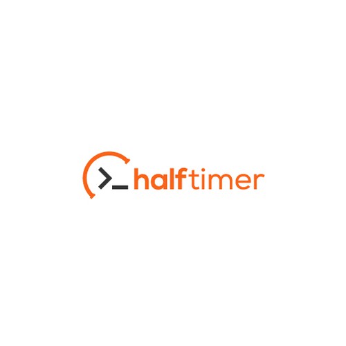 IT brand with the title 'logo for halftimer'