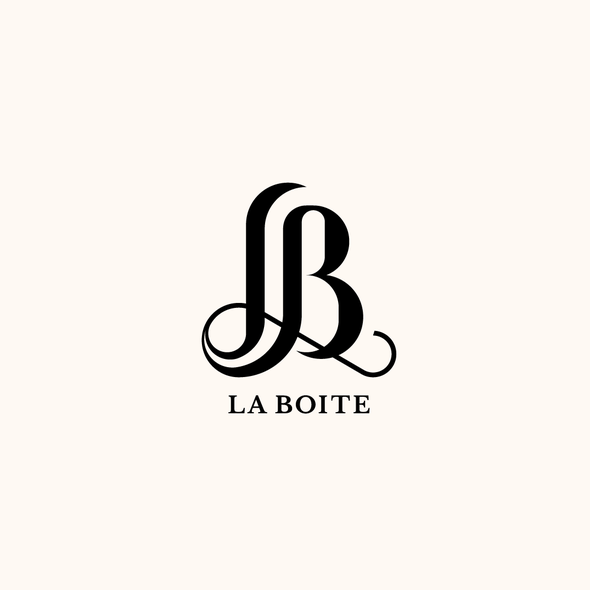 Lb logo with the title 'La Boite logo design'