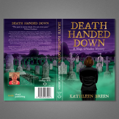 Cemetery design with the title 'Book Cover Design'
