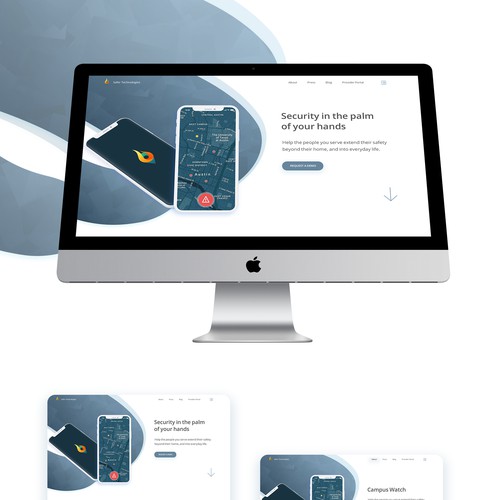 Security website with the title 'Safer Technologies'