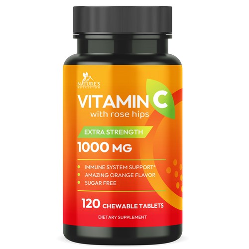 Medical label with the title 'Supplement Label Product Design'