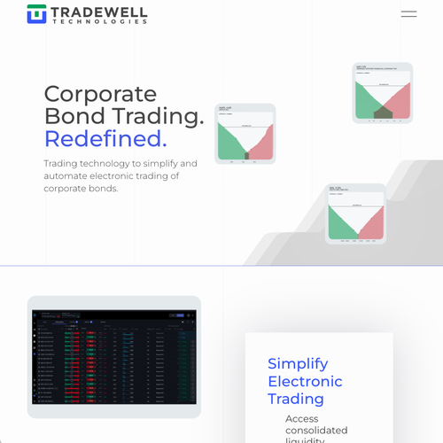 Finance design with the title 'Tradewell Technologies'