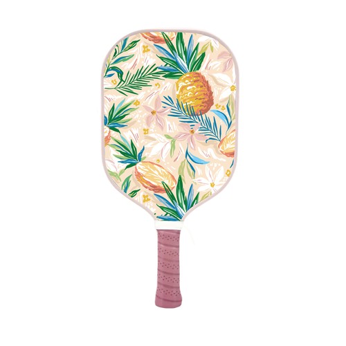 Tropical artwork with the title 'Pickle paddle design'
