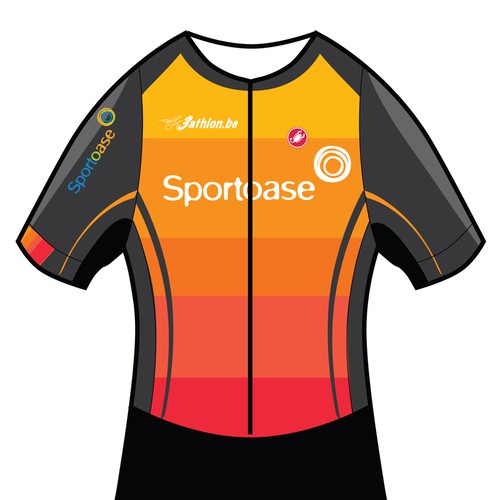 Triathlon design with the title 'Triathlon Skinsuit design'