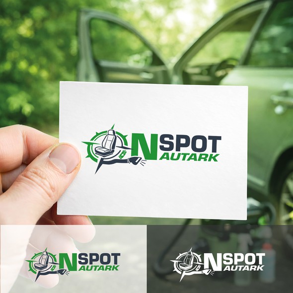 Detailing logo with the title 'Mobile Car Detailing — emblem & wordmark'