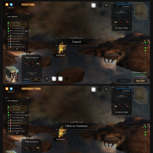 Desktop design with the title 'Card Games'