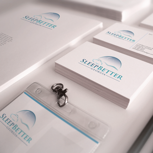 Sleep design with the title ' Sleep Better Georgia  logo'