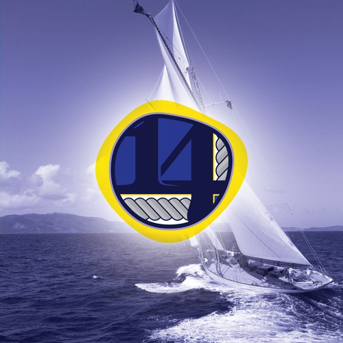 Yacht logo with the title 'Bold logo concept for a private yacht.'