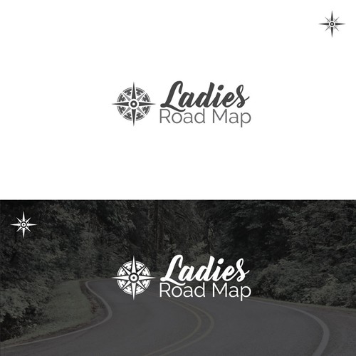 Dotwork design with the title 'Ladies Road Map'
