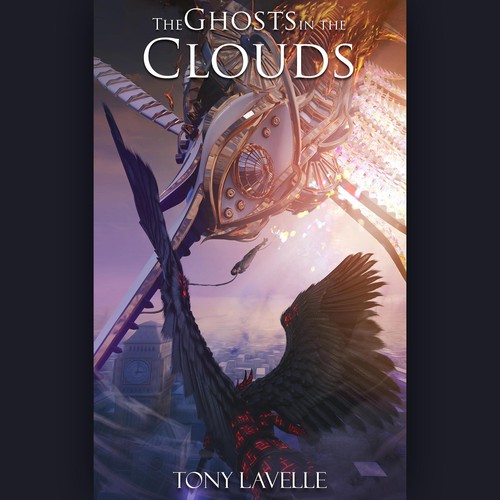 Angel book cover with the title 'Book Cover Illustration'