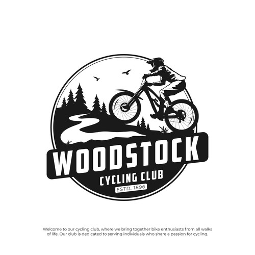 Cycle design with the title 'Cycling Club'