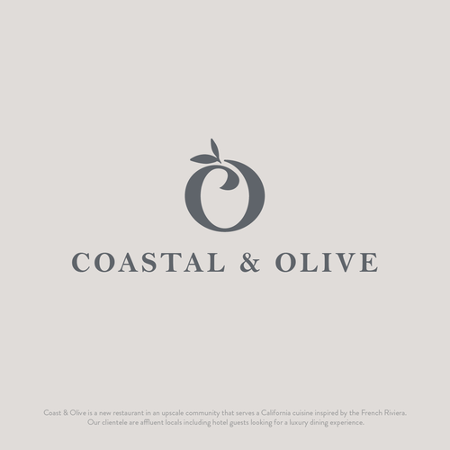 Olive logo with the title 'Coastal & Olive Logo'