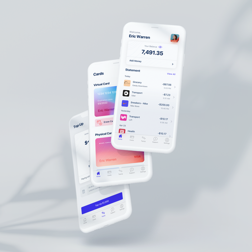 Currency design with the title 'Exchange Currency Mobile App'