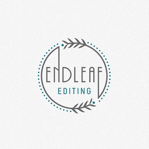 Consultant logo with the title 'Clean Logo Concept for 'Endleaf Editing' '