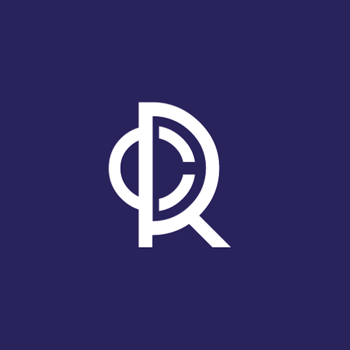 Hand design with the title 'Monogram Logo for construction investment company.'