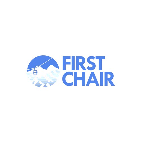 Adventure brand with the title 'Simple logo concept for First Chair Company'