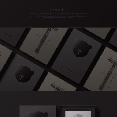 Packaging with the title 'Eisbar Razor - Packaging'