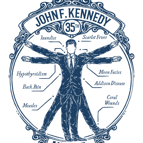 Medical t-shirt with the title '"Sick Presidents" t-shirt design'