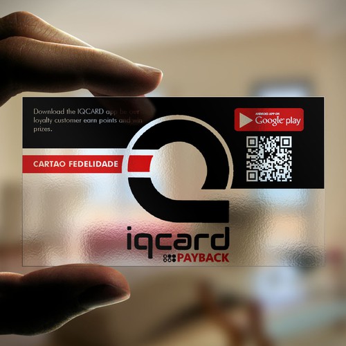 Transparent design with the title 'Transparent Business card'