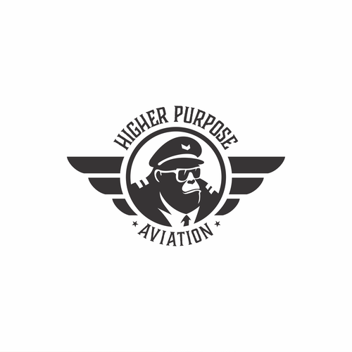Pilot logo with the title 'higher purpose aviation'