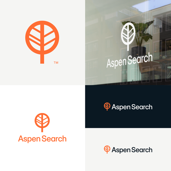 Fall logo with the title 'Aspen Search Logo'