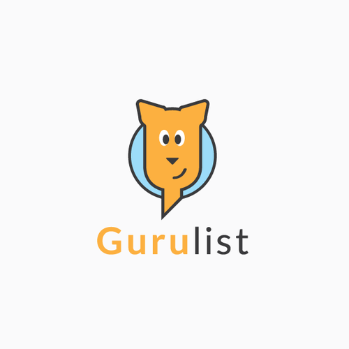 Guru logo with the title 'Smart and playful guru logo'