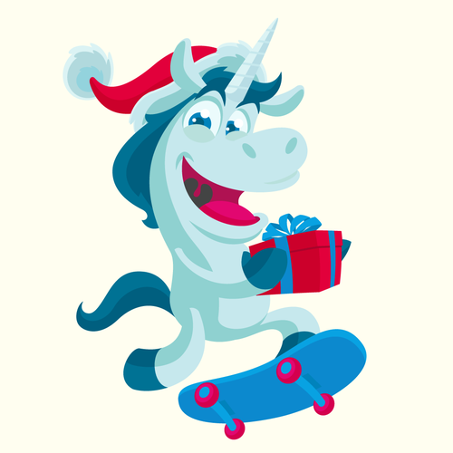 Unicorn design with the title 'Funny Unicorn'