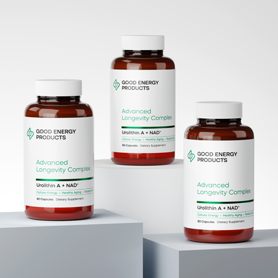 Good Energy Products – Advanced Longevity Complex Packaging Design