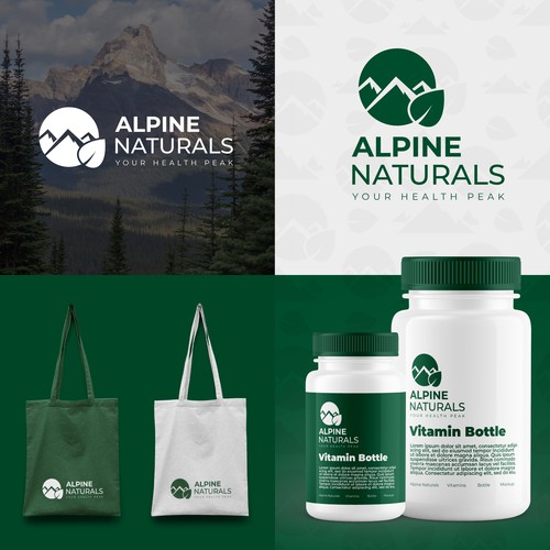 Pharmacy logo with the title 'Logo for nutritional supplements'