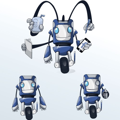 Emotional design with the title 'Robot mascot'