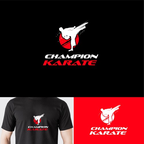 Karate logo with the title 'martial arts'