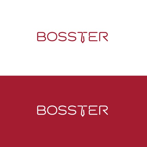 Executive logo with the title 'Punchy logo for BOSSTER'