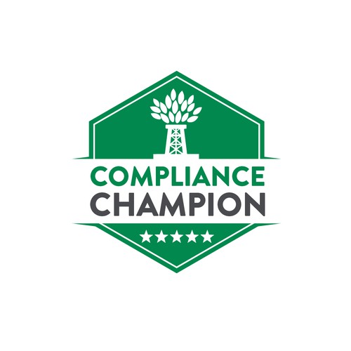 Championship logo with the title 'Compliance Champion logo for email signatures'