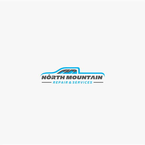 Car brand with the title 'Minimalist logo concept for North Mountain'