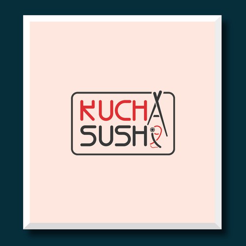 Best logo with the title 'Kucha Sushi'
