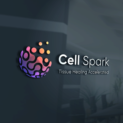 Disease awareness logo with the title 'Winning design for a company that uses cutting edge technologies to treat musculoskeletal tissue '