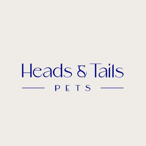 Canine logo with the title 'Very cute and sophisticated logo for a dog shop'