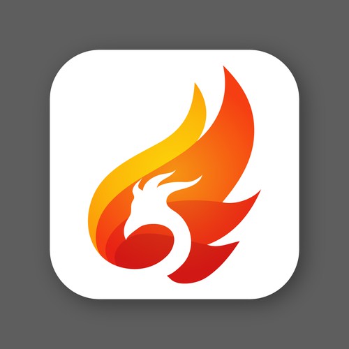 Phoenix design with the title 'Phoenix app icon'